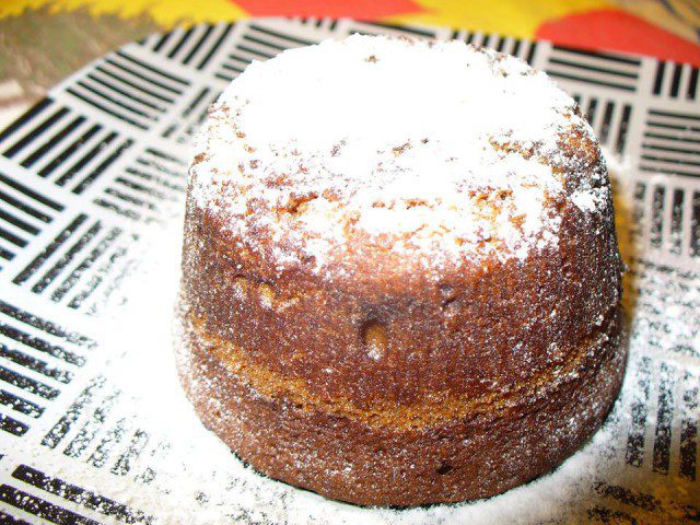 Chocolate Souffle with a Liquid Center