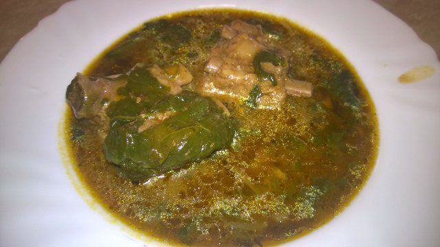 Pork with Spinach