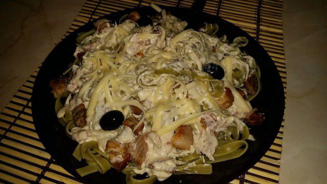 Tagliatelle with Cheese Sauce