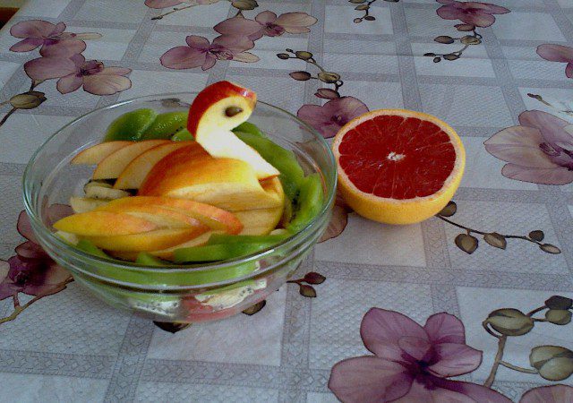 Swan Fruit Salad