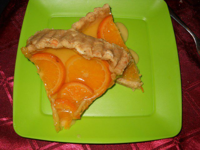 Orange Pie with Homemade Cream