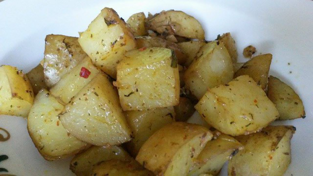 Spicy Potatoes in Foil
