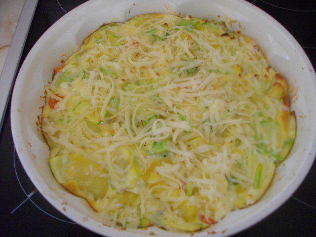 Tasty Casserole with Zucchini and Potatoes