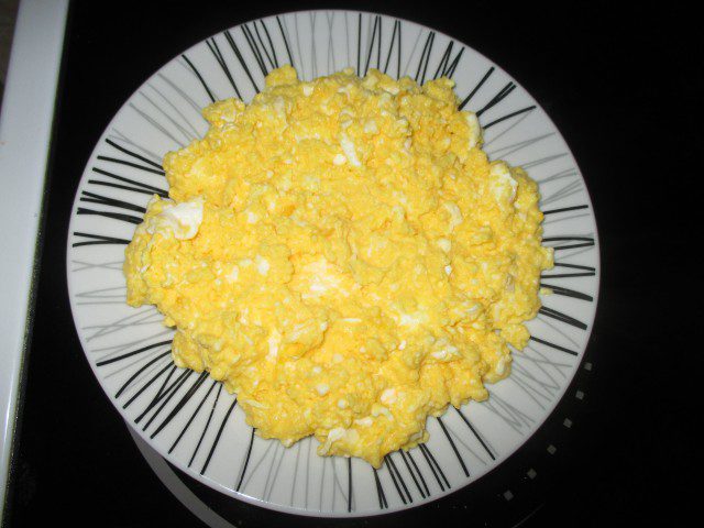 Village-Style Scrambled Eggs with White Cheese