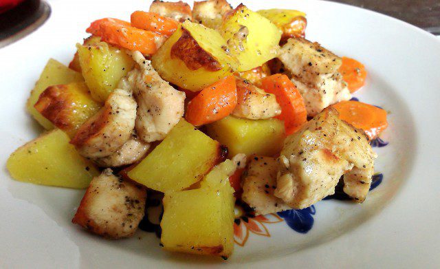 Chicken Fillet with Potatoes and Carrots