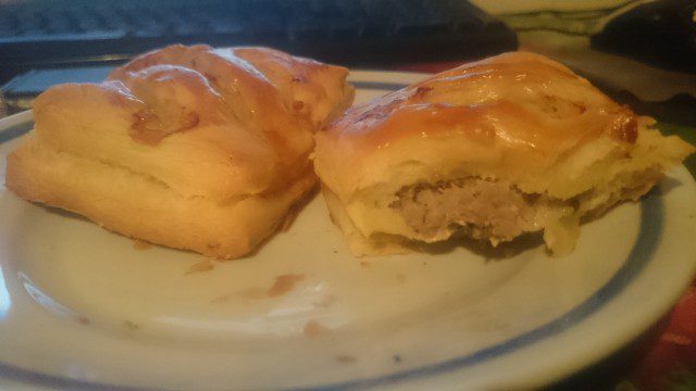 Minced Meat and Egg Puff Pastries