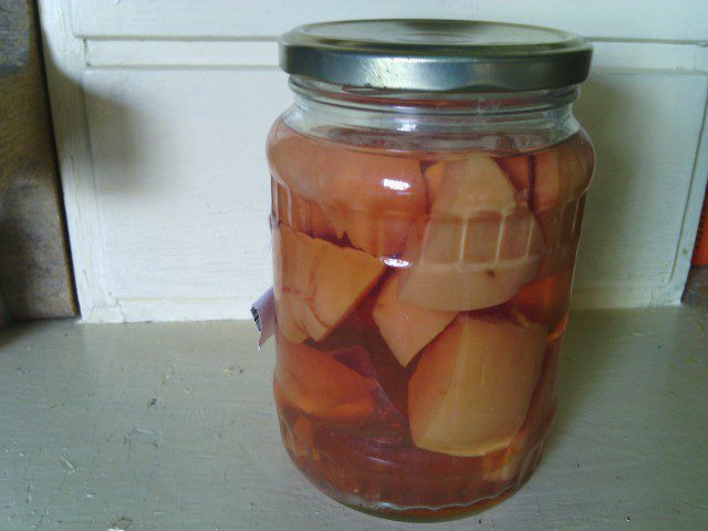 Quince and Geranium Compote