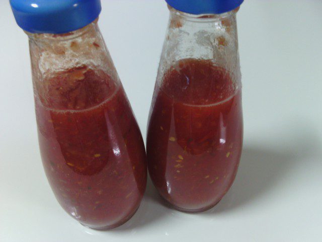 Tomato Juice in Bottles