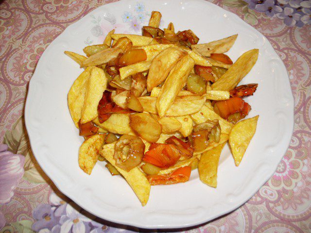 Fried Potatoes with Lard
