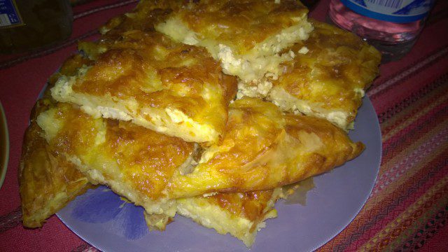 Phyllo Pastry with Mayonnaise and Feta Cheese