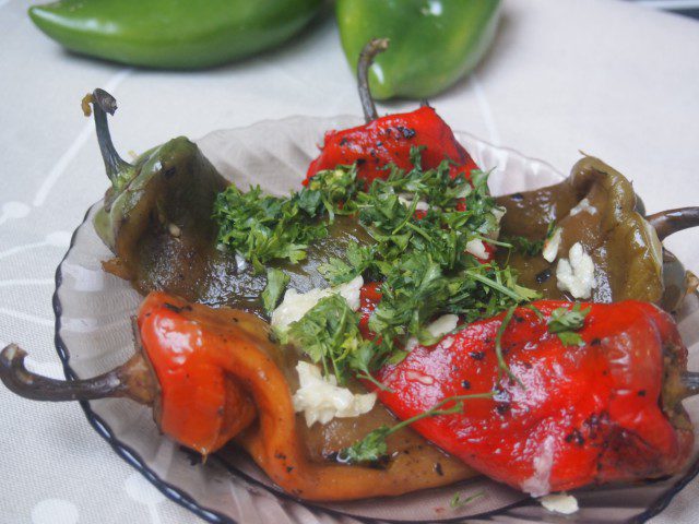 Roasted Peppers with Garlic