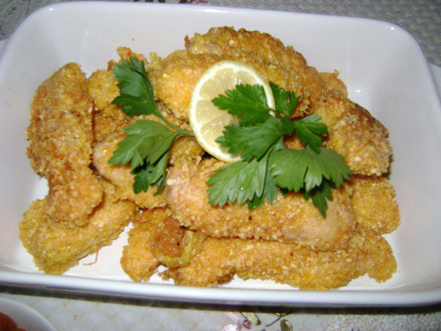 Breaded Chicken Fillets with Corn Flakes