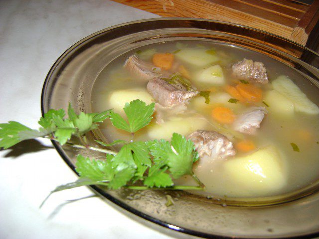 Boiled Beef with Celery