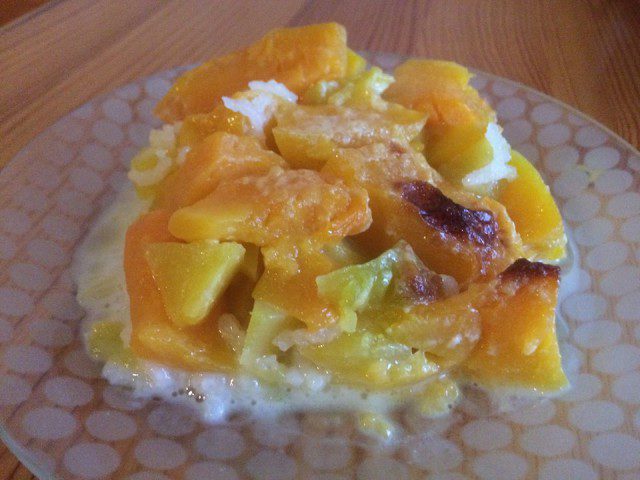 Healthy Dessert with Pumpkin in the Oven