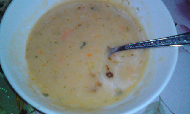 Cream Soup with Potato and Red Lentils