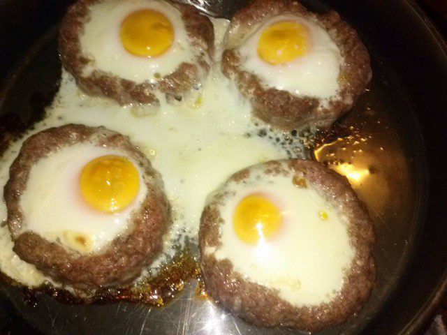 Mince Nests with Potatoes