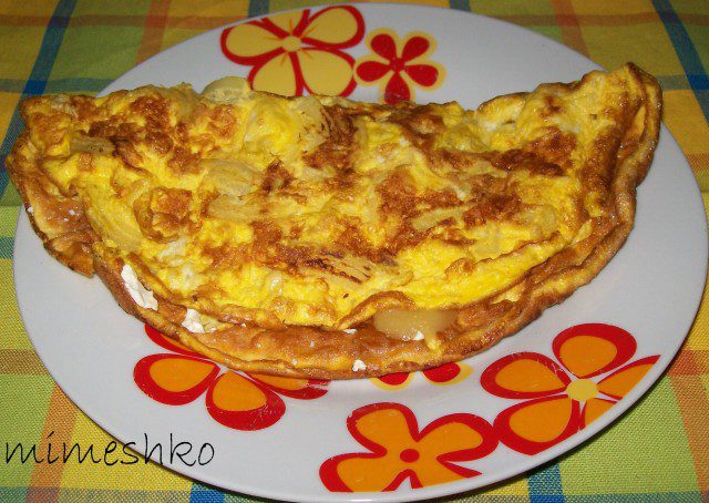 Omelette with Feta Cheese and Cheese