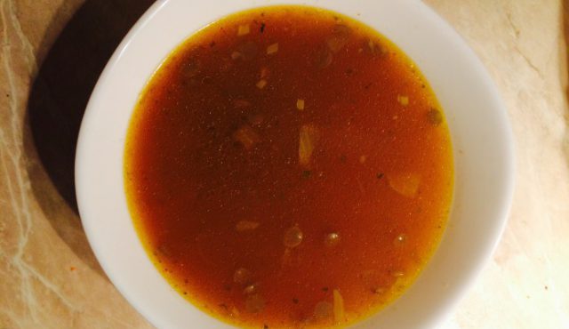Lentil Soup with Garlic