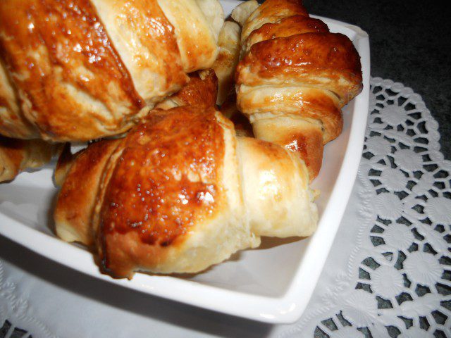 French Croissants with Butter