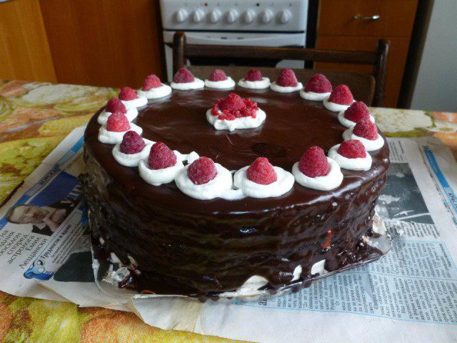 Irresistible Chocolate Cake with Raspberries