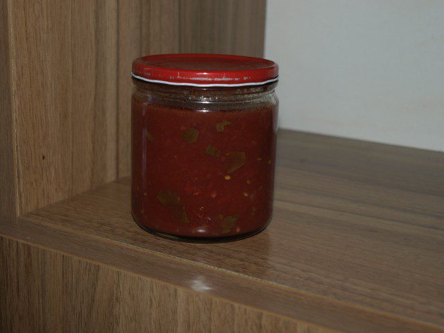 Sterilized Tomatoes in Jars
