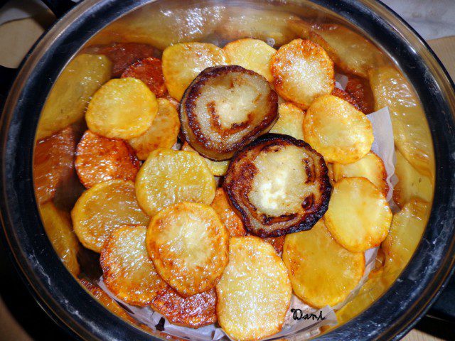 Maqluba - Veal with Rice, Eggplants and Potatoes