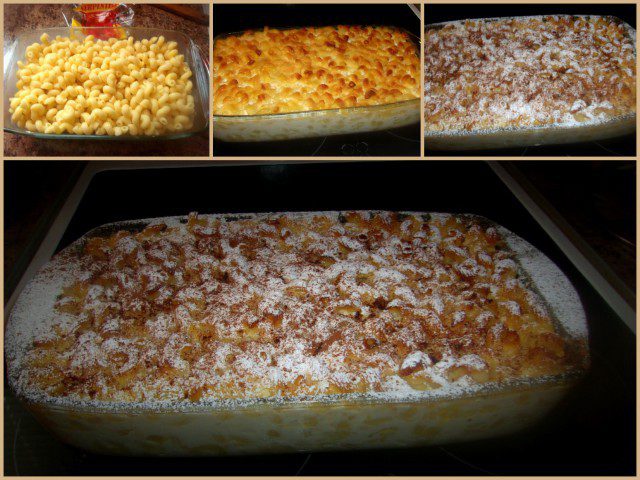 Tasty Macaroni in the Oven with Milk and Eggs