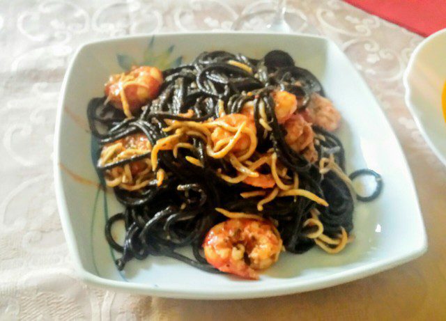 Black Seafood Spaghetti