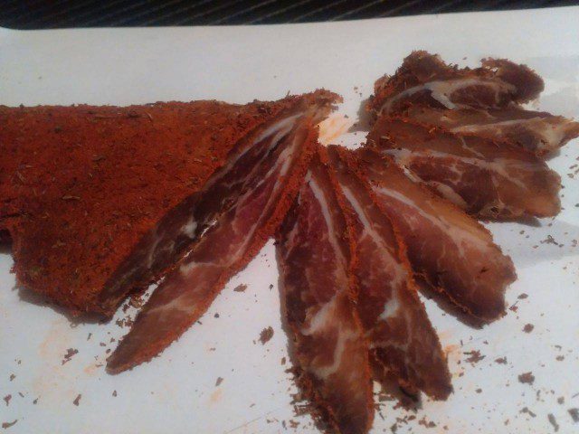 Dried Meat from Pork Tenderloin or Leg