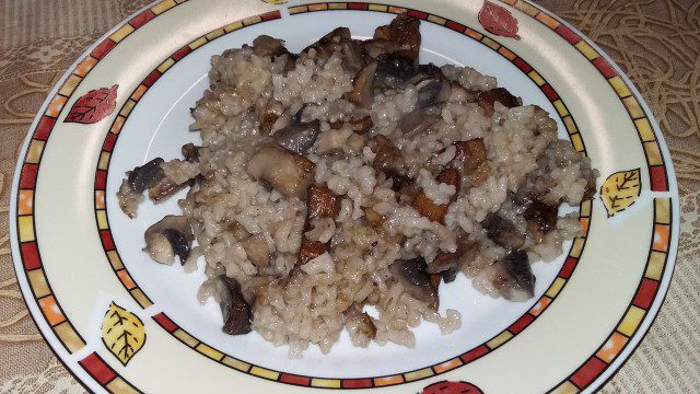 Oven-Baked Mushrooms with Rice