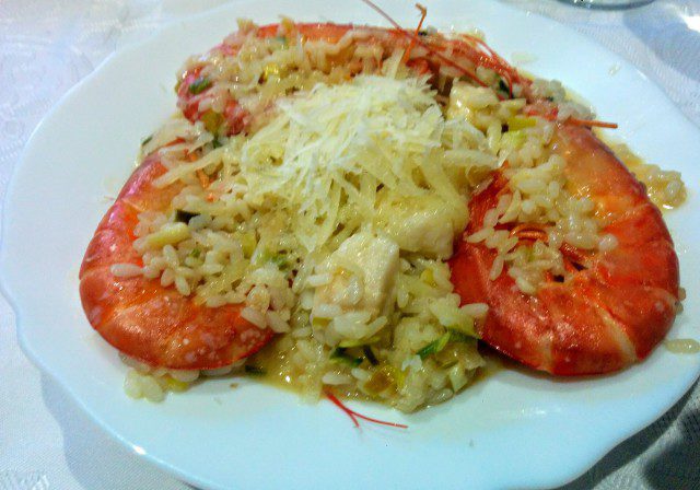 Risotto with Fresh Garlic and Shrimps