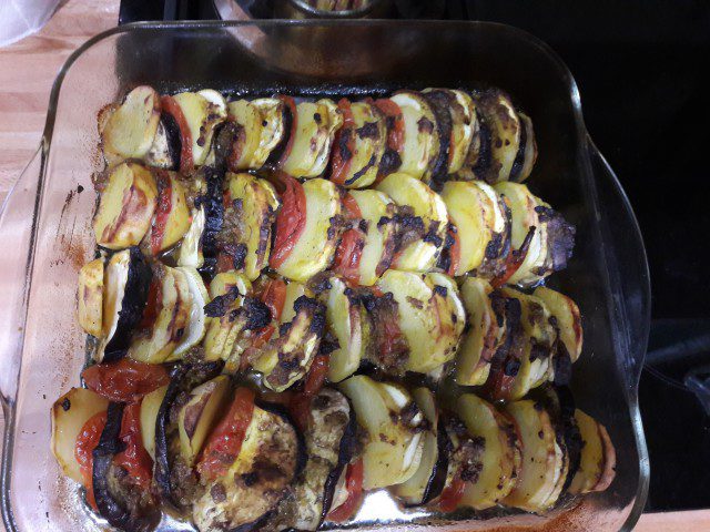 Baked Vegetables with Eggplant and Zucchini