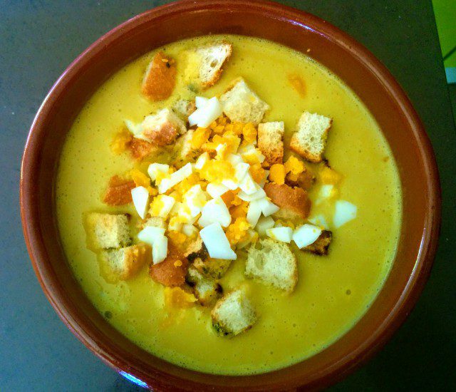 Leek and Processed Cheese Cream Soup