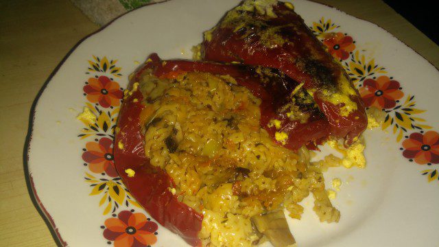 Oven-Baked Stuffed Peppers with Couscous