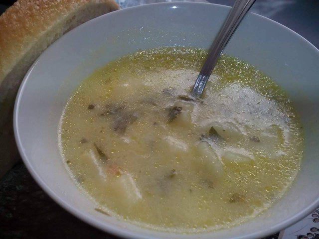Potato Soup with Garlic