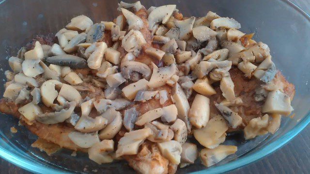 Pork Steaks with Mushrooms in the Oven