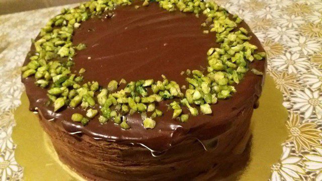 Homemade Garash Cake
