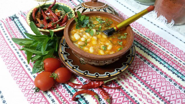 Spicy Bean Stew with Spearmint and Mint