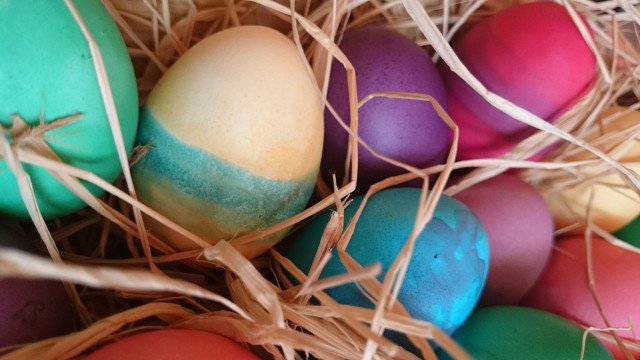 Striped Easter Eggs