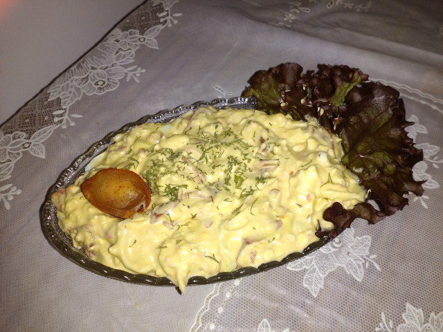 Salad of Boiled Eggs and Mayonnaise