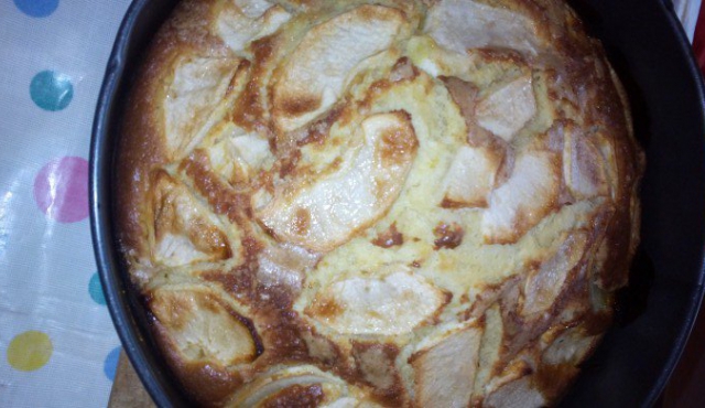 Simple Apple Cake with Tea Biscuits