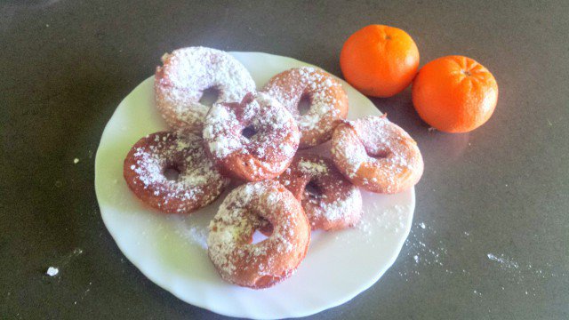 Tangerine Flavored Buttery Donuts
