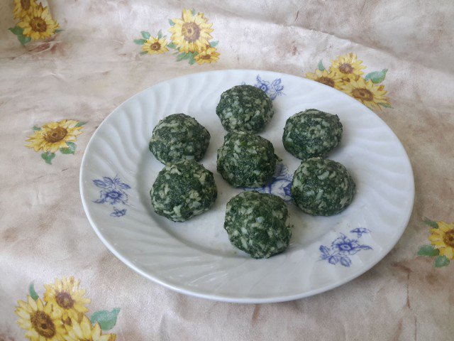 Quick Spinach Meatballs