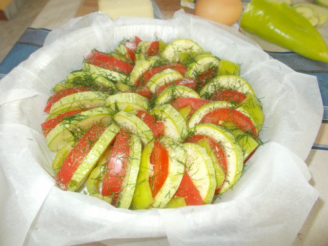 Country-Style Baked Zucchini with Vegetables