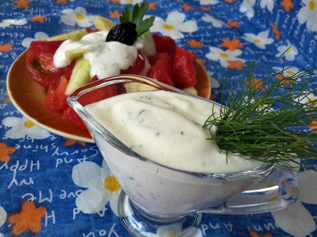 Salad Dressing with Yoghurt