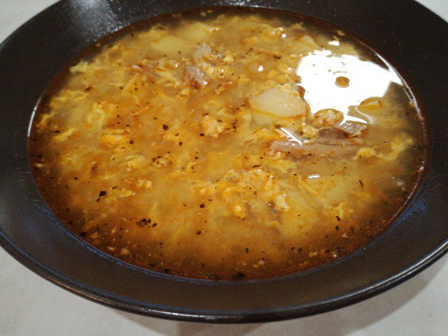 Lamb Kurban Soup with Curdled Eggs