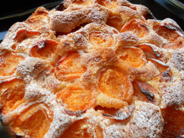 Homemade Cake with Apricots