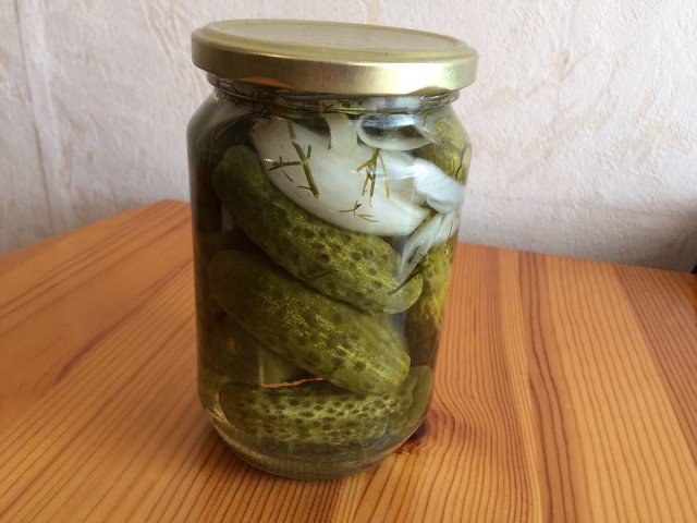 Homemade Pickled Gherkins