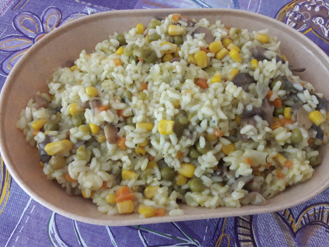 Rice with Smothered Vegetables