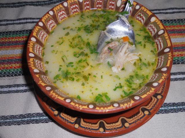 Chicken Soup with Boiled Thickening Agent